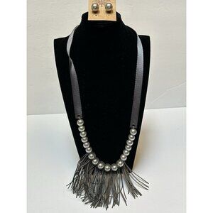 Plunder Necklace Earrings Set Boho Fringe Festival Coachella December Posse